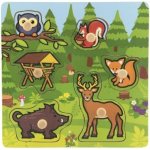 Teddies vkládačka Moje první lesní zvířátka 6 ks – Hledejceny.cz