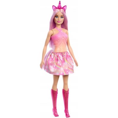 Barbie Jednorožec s dlouhými růžovými vlasy HRR13