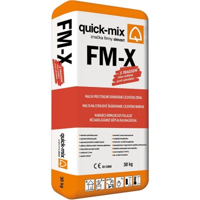 Hmota spárovací Quick-mix FM-X šedá 30 kg