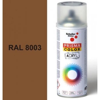 Schuller Eh'klar Prisma Color 91332 RAL 8003 Sprej hnědý lesklý 400 ml, odstín barva hnědá hlína