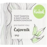 Kvítok tuhý šampon na mastné vlasy čajovník 50 g – Zboží Dáma