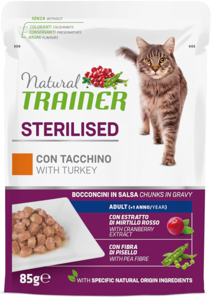 Natural Trainer Adult Sterilised krůtí 12 x 85 g