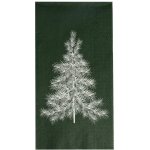 STOREFACTORY Papírové ubrousky JULGRAN 11x21cm 16ks zelené/dekor stromek – Hledejceny.cz