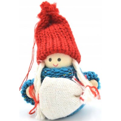 Dekorativní figurka SASKA GARDEN Panenka s váčkem 7,5 cm Modrá – Hledejceny.cz