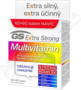 GS Extra Strong Multivitamin 120 tablet od 368 Kč - Heureka.cz