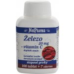 MedPharma Železo 20 mg+Vitamín C 37 tablet – Hledejceny.cz