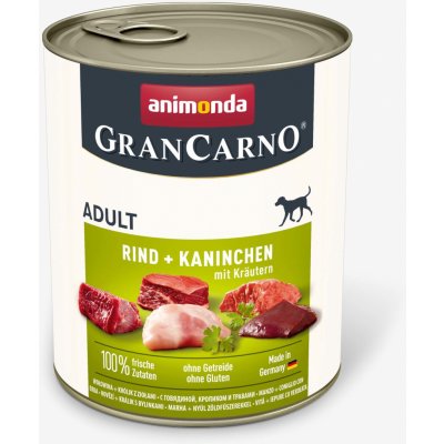 Animonda Gran Carno Adult hovězí & králík & bylinky 0,8 kg – Hledejceny.cz