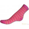 Nepon Dětské bavlněné ponožky Proužky růžové