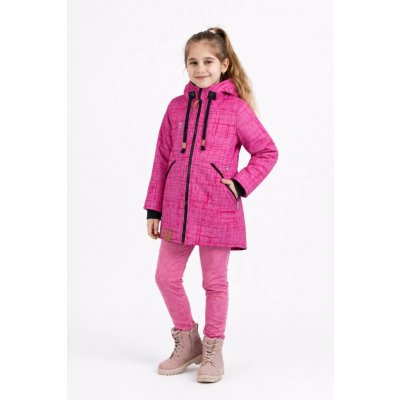 Kocour Mourek Kabát parka softshellová růžová elegance – Zboží Mobilmania
