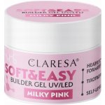 Claresa stavební gel na nehty Softeasy Milky pink růžová 12 g – Zbozi.Blesk.cz