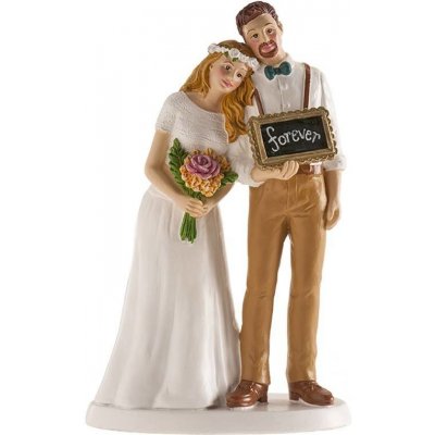 Svatební figurka na dort s nápisem navždy - Dekora – Zboží Mobilmania
