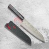 Kuchyňský nůž Kanetsune nůž Santoku Damascus Namishibuki series 180 mm