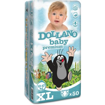 DOLLANO Baby Premium XL 10-17 kg 50 ks