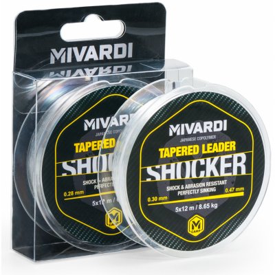 Mivardi Shocker Tapered Leader 5x12 m 0,26-0,47 mm – Zboží Mobilmania