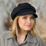 Krumlovanka Dámská černá čepice s kšiltem bekovka Newsboy Cap – Sleviste.cz