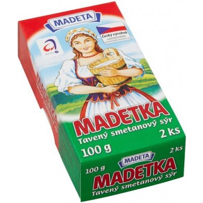 Madeta Madetka tavený smetanový sýr 2 x 100 g – Zboží Dáma