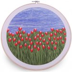 Stoklasa Vyšívací sada s předtištěným motivem 380731 1 vlčí máky na louce průměr 26,5cm – HobbyKompas.cz