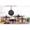 Pánev BerlingerHaus Wok s mramorovým povrchem Rosegold Metallic Line 28 cm