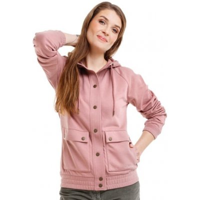 Bushman dámská bavlněná mikina BANFORA starorůžová – Zboží Dáma