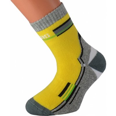 KUKS Dětské froté ponožky TREKID Žlutá – Zboží Mobilmania