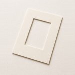 Hotová pasparta krémová - A3, výřez 20,0x28,5cm (A4)