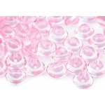 Knoflík transparent velikost 10 mm 120542, růžový, 2 – Hledejceny.cz