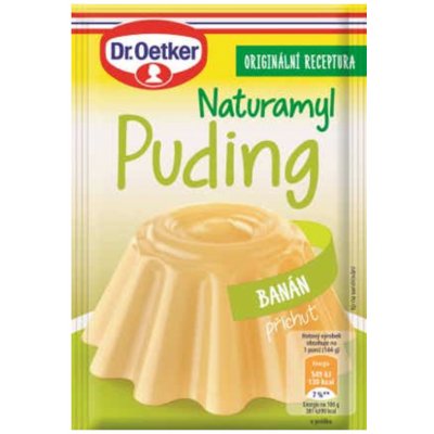 Dr. Oetker Naturamyl puding s banánovou příchutí v prášku 37 g – Hledejceny.cz