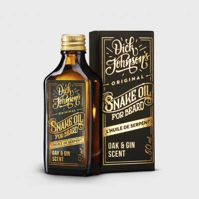 Dick Johnson Snake Oil Oak & Gin olej na vousy 50 ml – Sleviste.cz