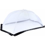 Kryt na potraviny skládací XXL 116x65cm silon+kov, bílo-černý – Zboží Mobilmania