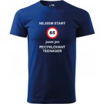 Tričko jsem recyklovaný teenager 65 dárek k 65 narozeninám pro muže modré – Hledejceny.cz