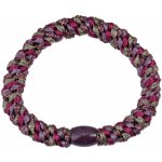 KKNEKKI Gumička do vlasů Kknekki Mulberry / Grape Glitter, fialová barva, textil – Zboží Dáma