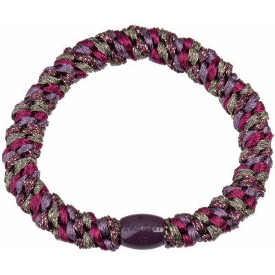 KKNEKKI Gumička do vlasů Kknekki Mulberry / Grape Glitter, fialová barva, textil – Zboží Dáma