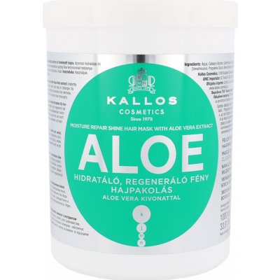 Kallos Aloe Vera Moisture Repair Shine Hair Mask 1000 ml – Zboží Mobilmania