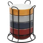 Secret de Gourmet Keramické mísy mísy na kovovém stojanu 4ks 500 ml – Sleviste.cz