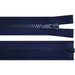 Zip kostěný dělitelný tmavě modrý, délka 50 cm – Hledejceny.cz
