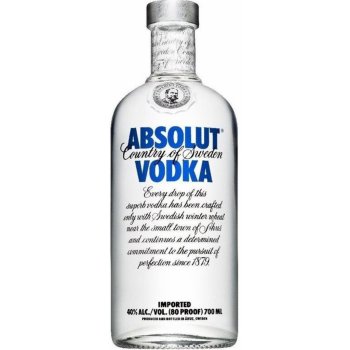 Absolut Vodka Blue 40% 0,7 l (holá láhev)