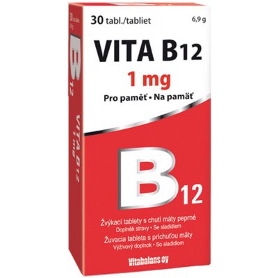 Vita B12 1000 mcg 30 tablet – Hledejceny.cz