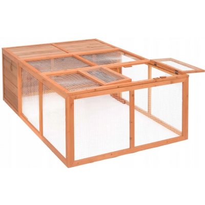 vidaXL Zahradní klec pro zvířata masivní jedle 150 x 100 x 50 cm – Zbozi.Blesk.cz