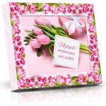 Selllot Miluji Tě Plněné čokoládové lodičky s ořechy růžové tulipány 125 g – Zbozi.Blesk.cz