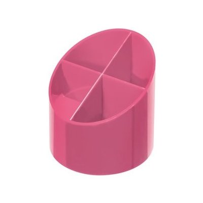 Stojánek na tužky Herlitz kulatý Color Blocking růžový – Zboží Dáma