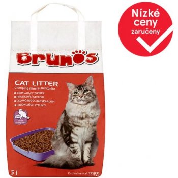 Brunos Hrudkující pro kočky 5 l