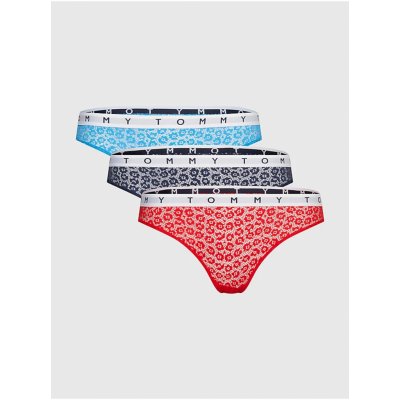 Tommy Hilfiger Underwear Sada tří dámských krajkových kalhotek v černé modré a růžové – Zbozi.Blesk.cz
