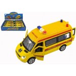 Teddies Auto ambulance kov/plast 15cm na baterie se světlem se zvukem na zpětné natažení 6ks v boxu – Zboží Mobilmania