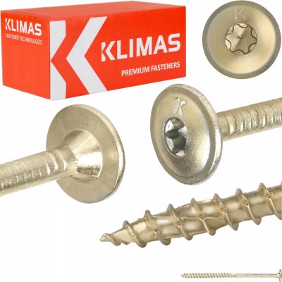 Tesařské vruty TORX 5x90 mm 150 ks talířové do dřeva Klimas wkcp – Hledejceny.cz
