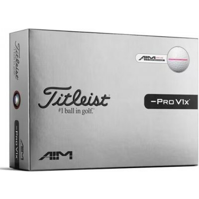 Titleist PRO V1x Left Dash bílé Performance Alignment bílo/růžové 3 ks – Hledejceny.cz