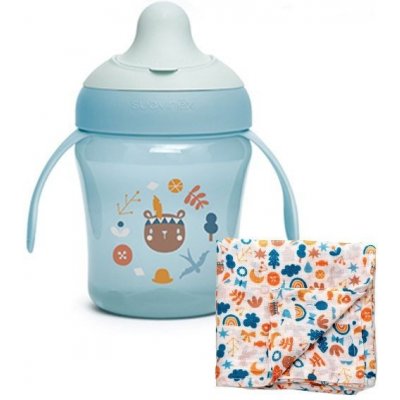 Suavinex nerozlitný hrníček Forest modrá 200 ml – Zboží Dáma