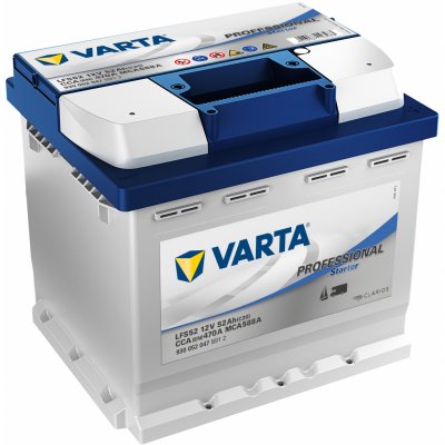 Varta Professional Starter 12V 52Ah 470A 930 052 047 – Sleviste.cz