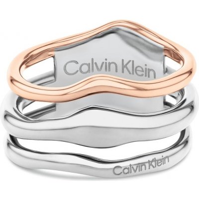 Calvin Klein dámský bicolor prsten z oceli CK Wavy 35000651 – Zboží Dáma Calvin Klein dámský bicolor prsten z oceli CK Wavy 35000651 – Zboží Dáma