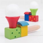 Bigjigs Toys Foukání lokomotiva s balónkem 1 ks – Hledejceny.cz