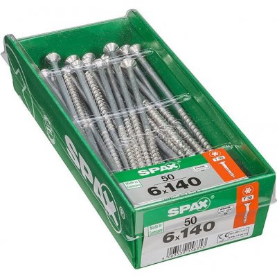 Spax Wirox Univerzální vrut T-Star plus, ø 6 × 140 mm, TX30, zápustná hlava, 50 ks 4191010601417 – Hledejceny.cz